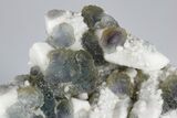 Multi-Colored, Stepped Fluorite on Milky Quartz - Inner Mongolia #179960-3